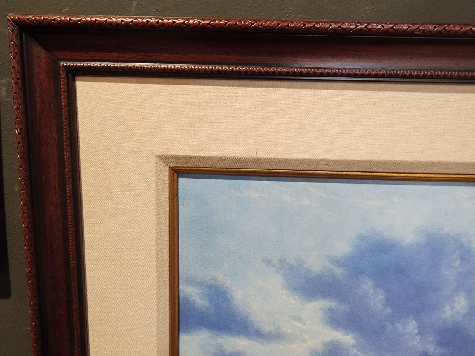 1990s Randy Van Beek Original Oil Painting "Autumn Solitude". - 5