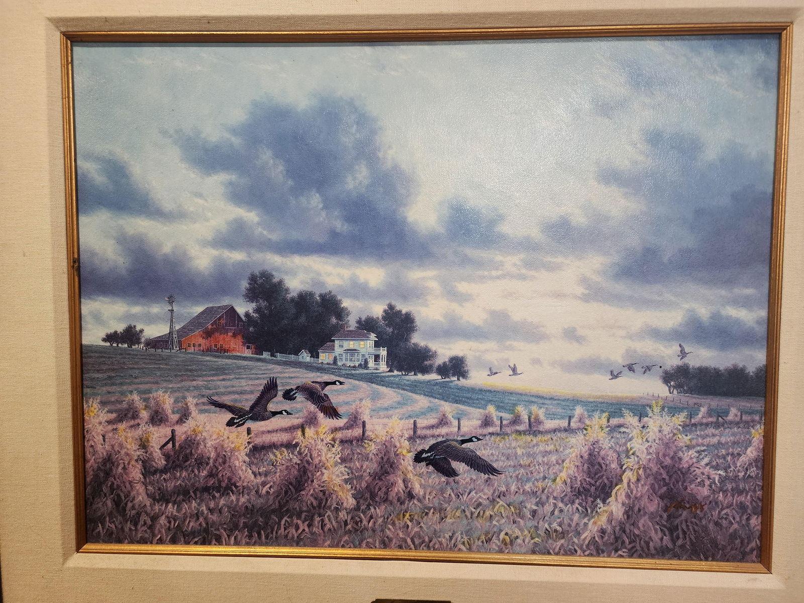 1990s Randy Van Beek Original Oil Painting "Autumn Solitude". - 8