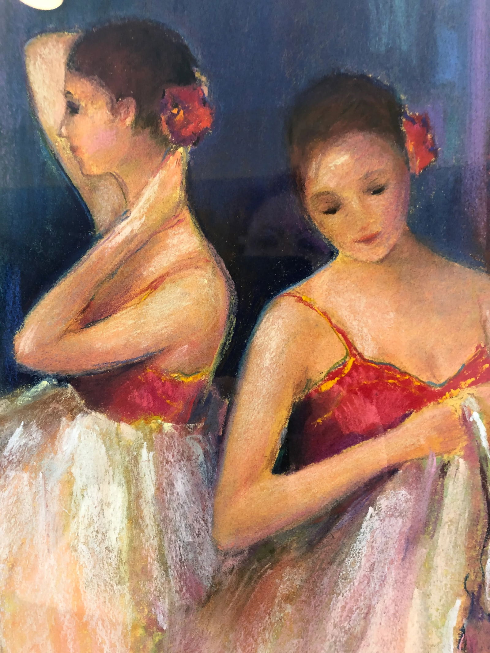 Pastel of Dancers by Acclaimed Artist Alice Pritchard - 2