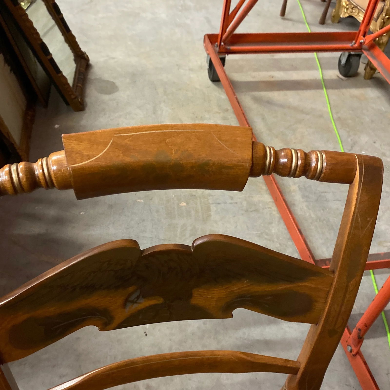 1970s Vintage Italian Style Rush Seating Chair - 8