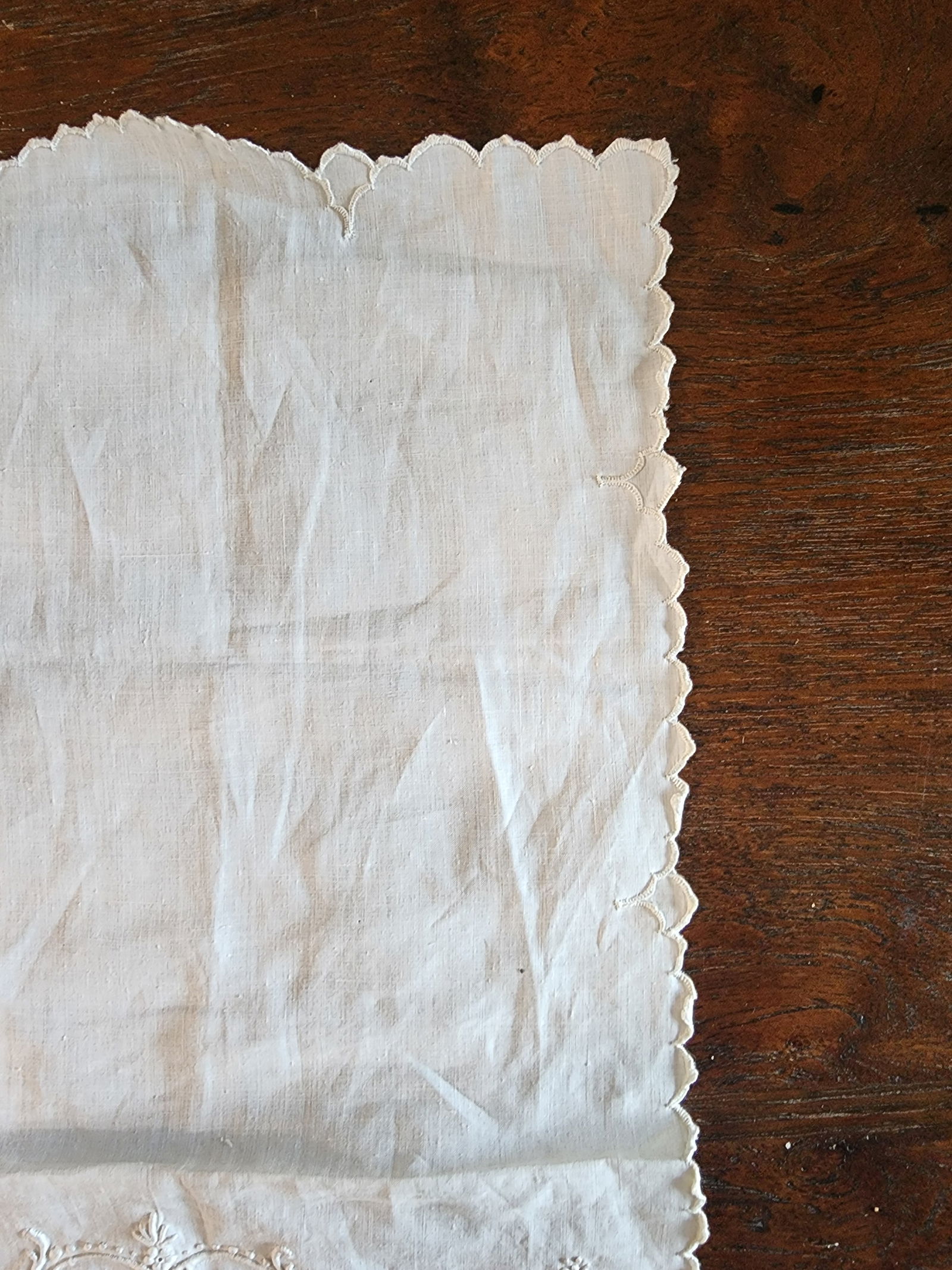 Exquisite Antique Embroidered Handkerchief - 9