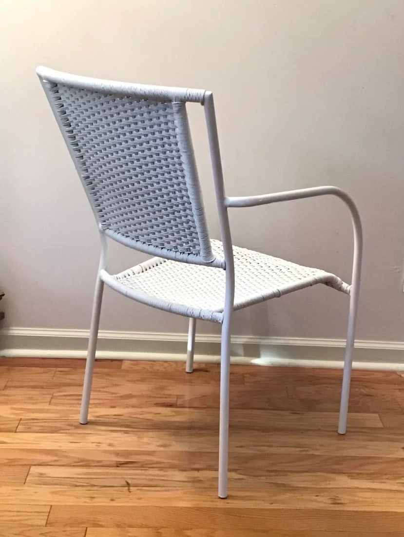 1970s Vintage Nautical Rope Easy Chair With Armrests - 4