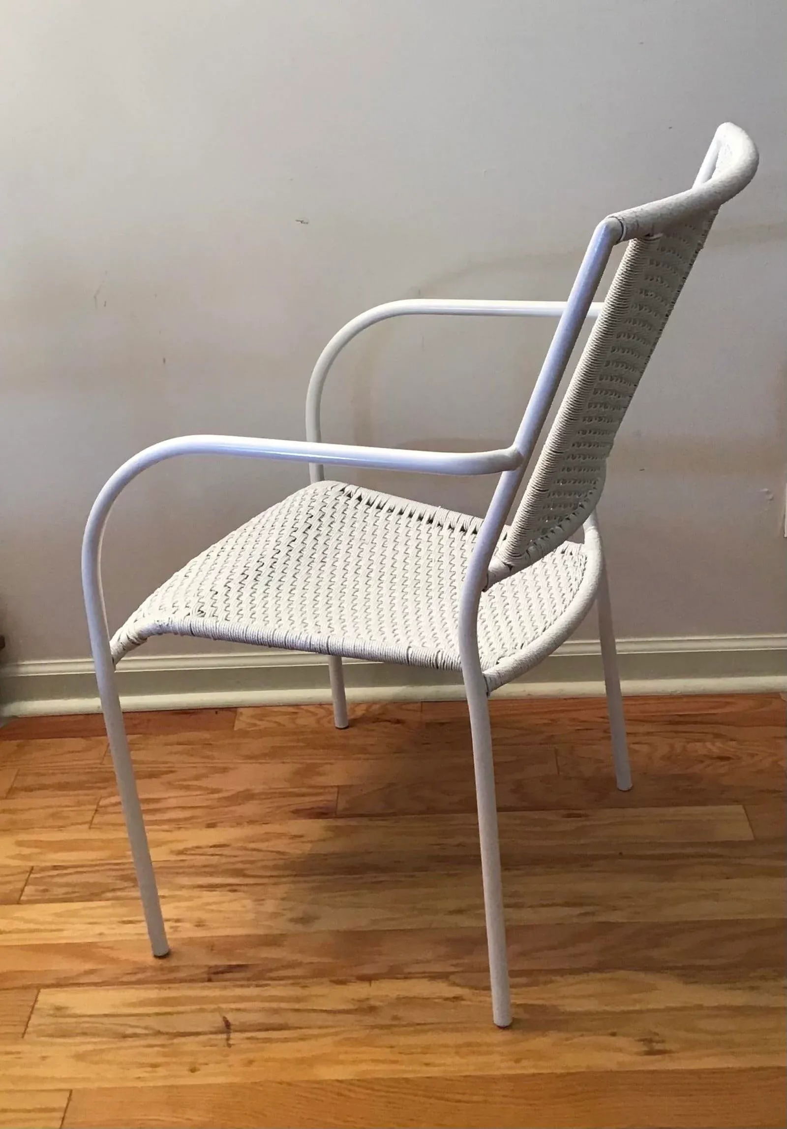 1970s Vintage Nautical Rope Easy Chair With Armrests - 6