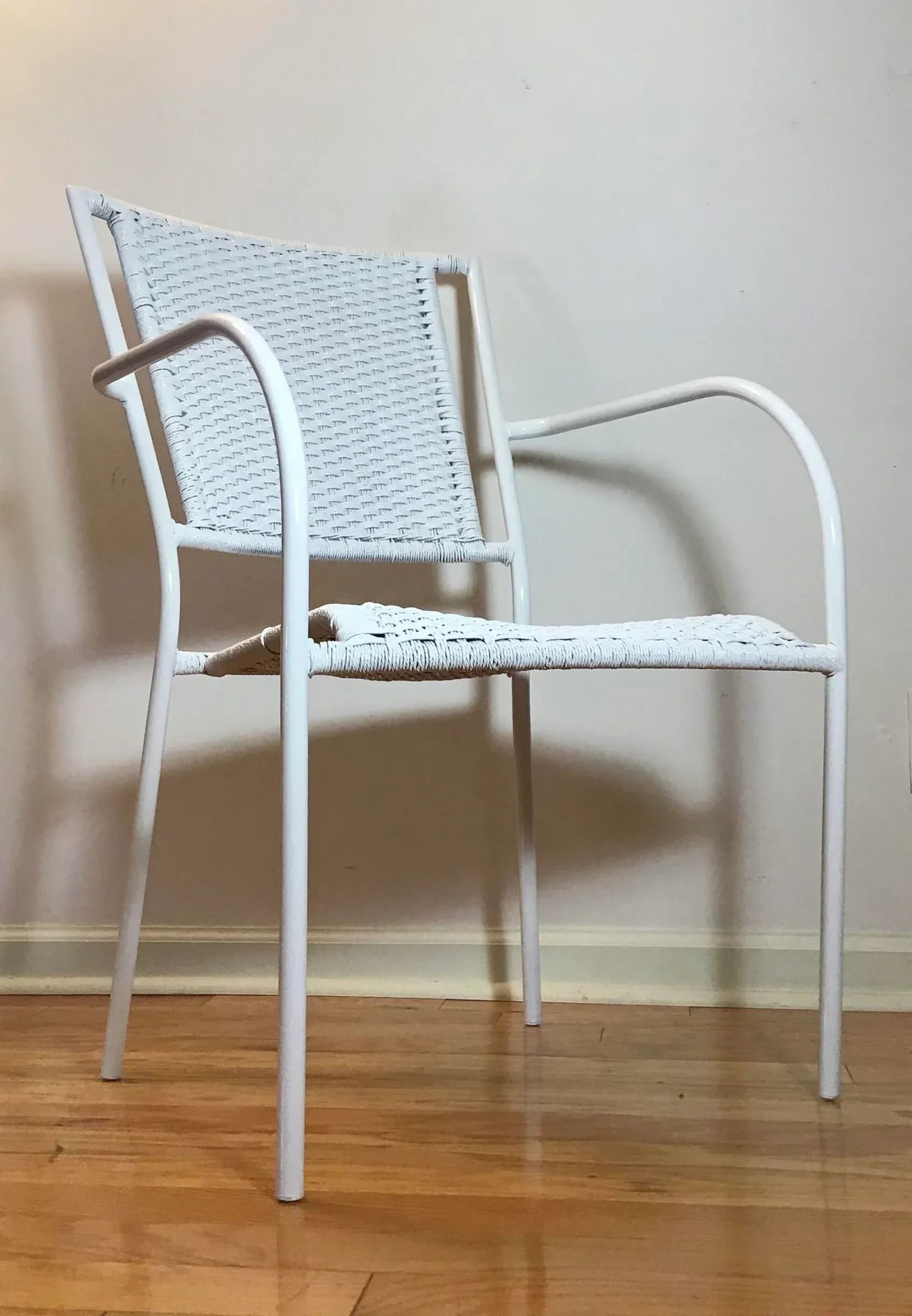 1970s Vintage Nautical Rope Easy Chair With Armrests - 7