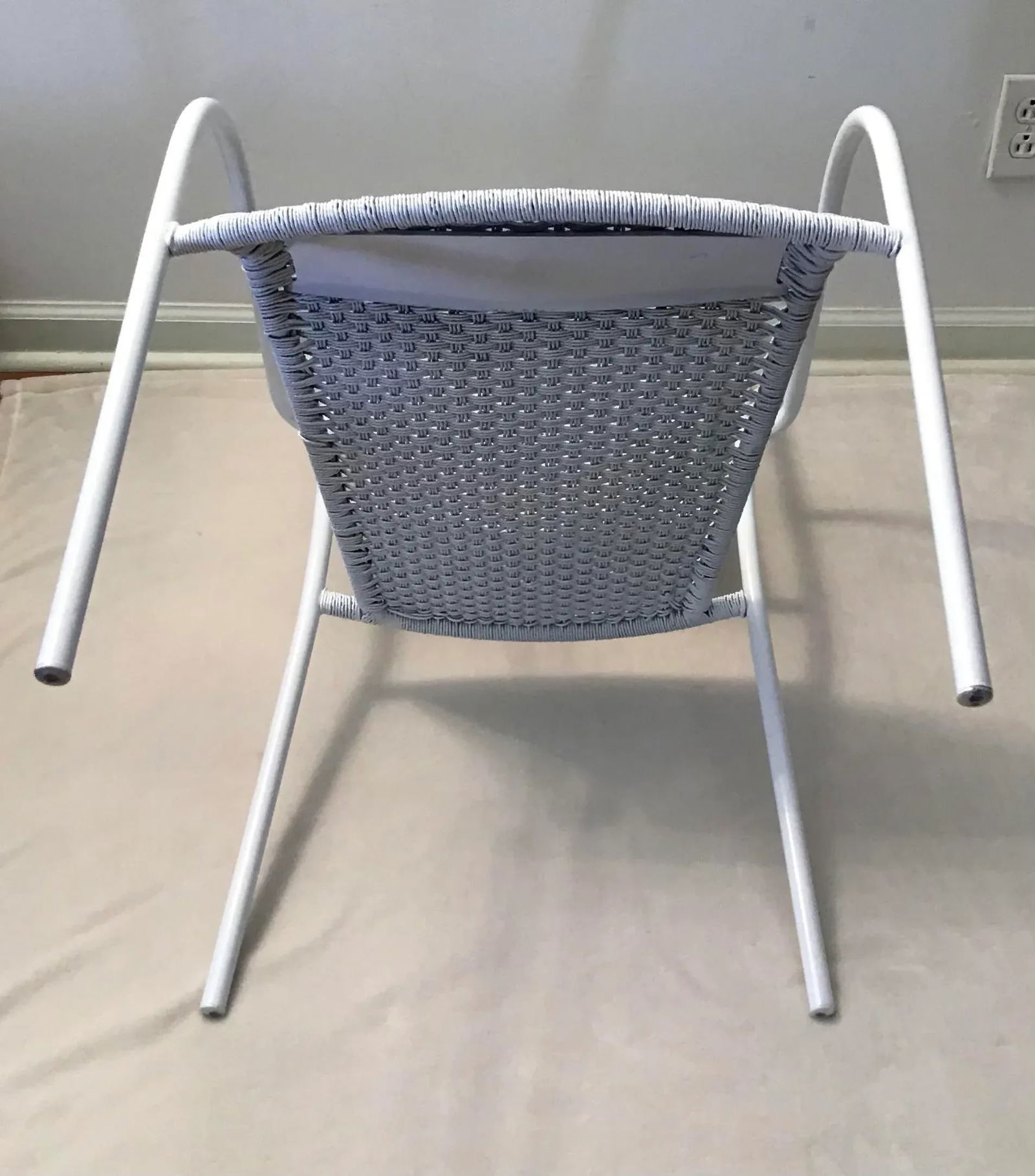 1970s Vintage Nautical Rope Easy Chair With Armrests - 9
