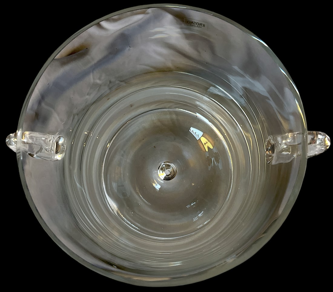 Vintage Krosno Crystal Ice Bucket | Poland | Mid-Century Modern Barware - 5