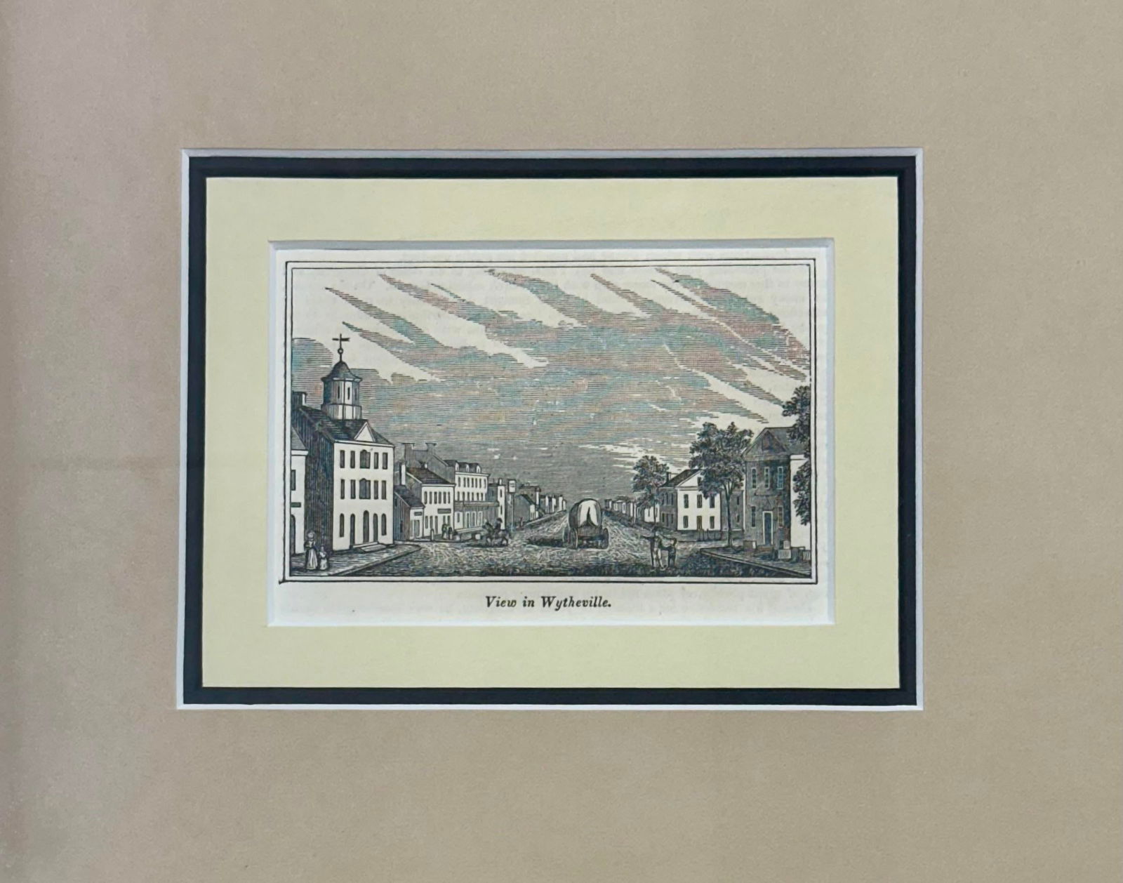 Wytheville, Virginia Original Print, 1855 (Framed) - 5