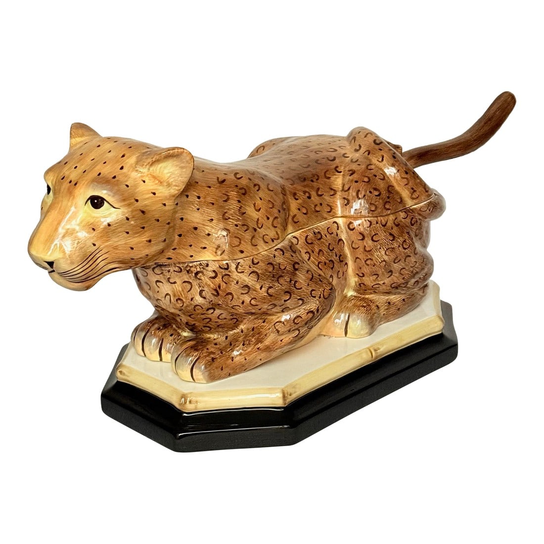 Vintage Raymond Waites "Empire" Leopard Tureen - Maximalist Jungle Chic (1 of 12)