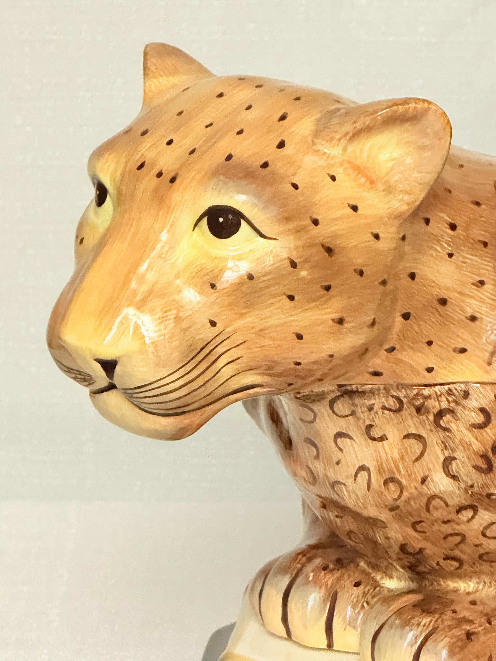 Vintage Raymond Waites "Empire" Leopard Tureen - Maximalist Jungle Chic - 4