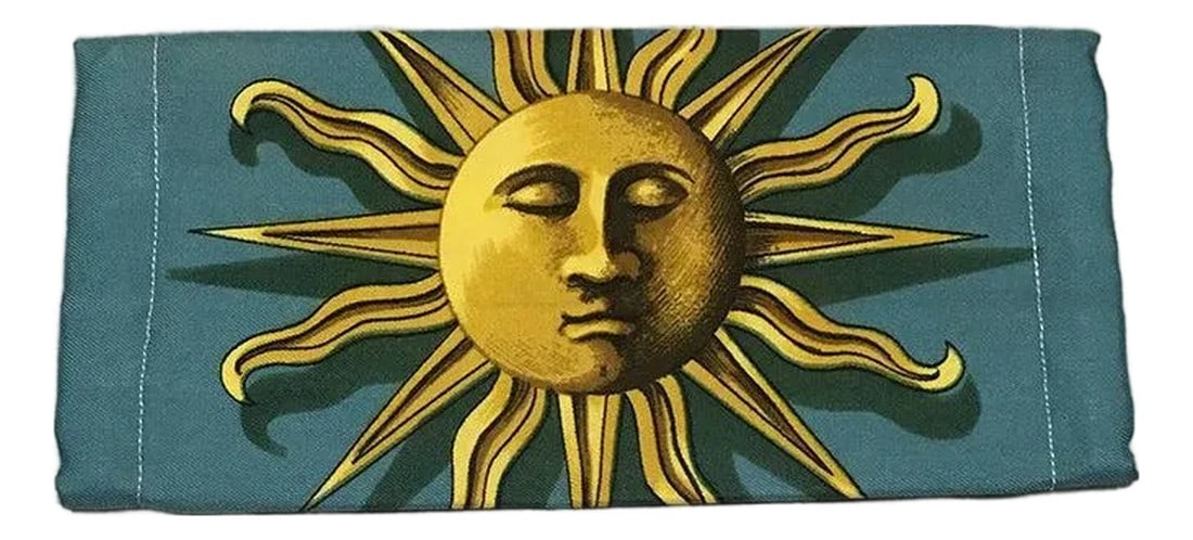 Handmade Hermes Vintage Dies et Hore Sun Silk Scarf Masque