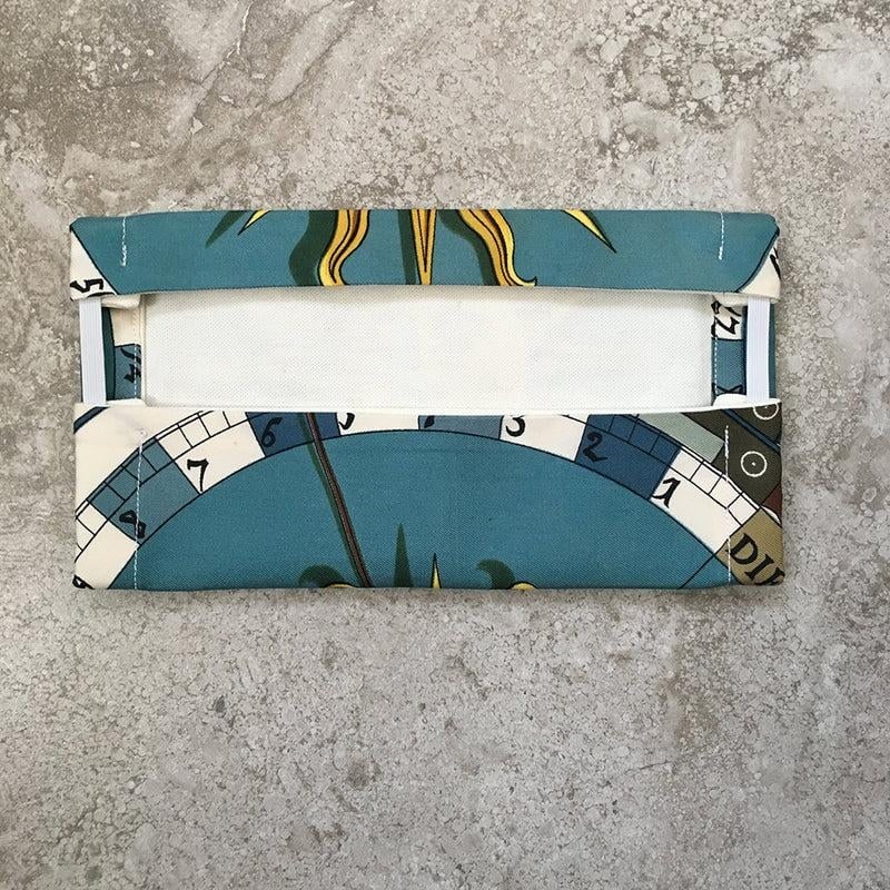 Handmade Hermes Vintage Dies et Hore Sun Silk Scarf Masque - 9