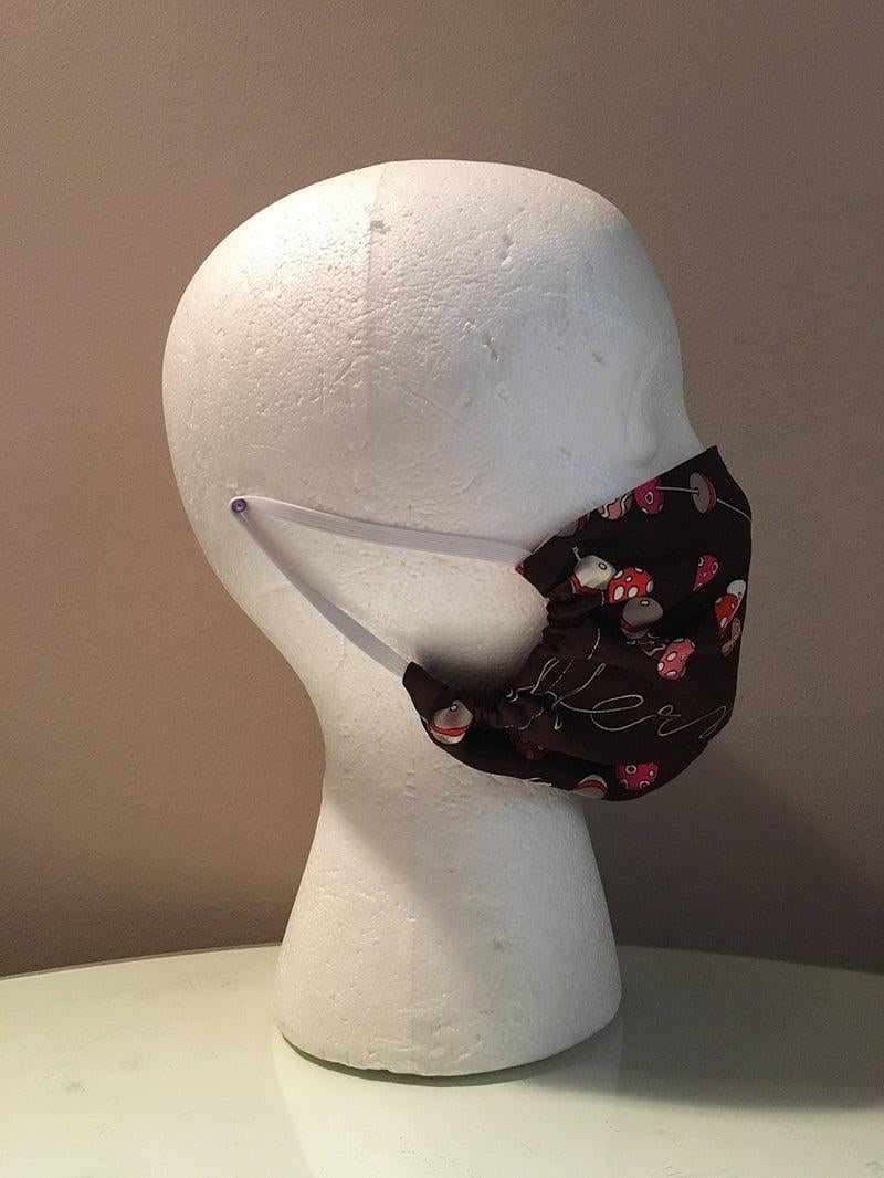 Handmade Hermes Dancing Pearls Silk Scarf Mask - 6