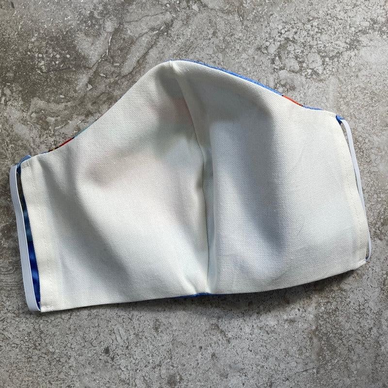 1980s Hermes Les Folies Du Ciel Silk Scarf Face Mask - 2