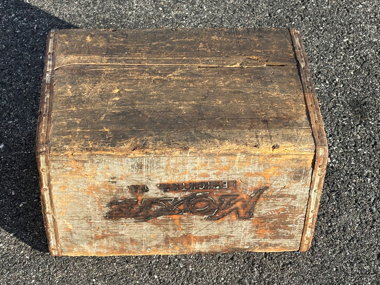 Moxie! Early 20th C. Wooden Soft Drink Shipping Crate - Maine / Pennsylvania - 6