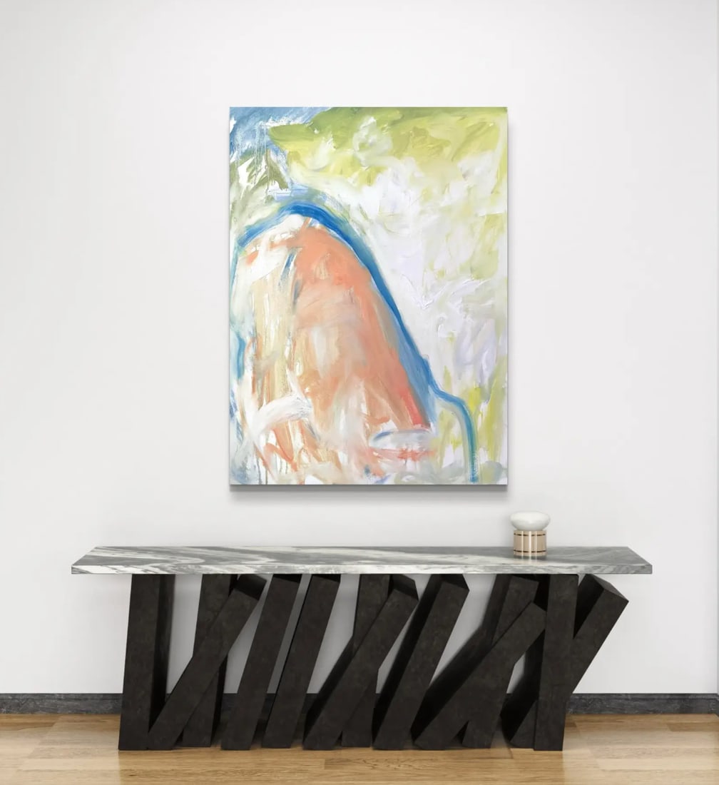 Matthew Izzo Oil Painting on Canvas - Titled "Waterfall" - 2