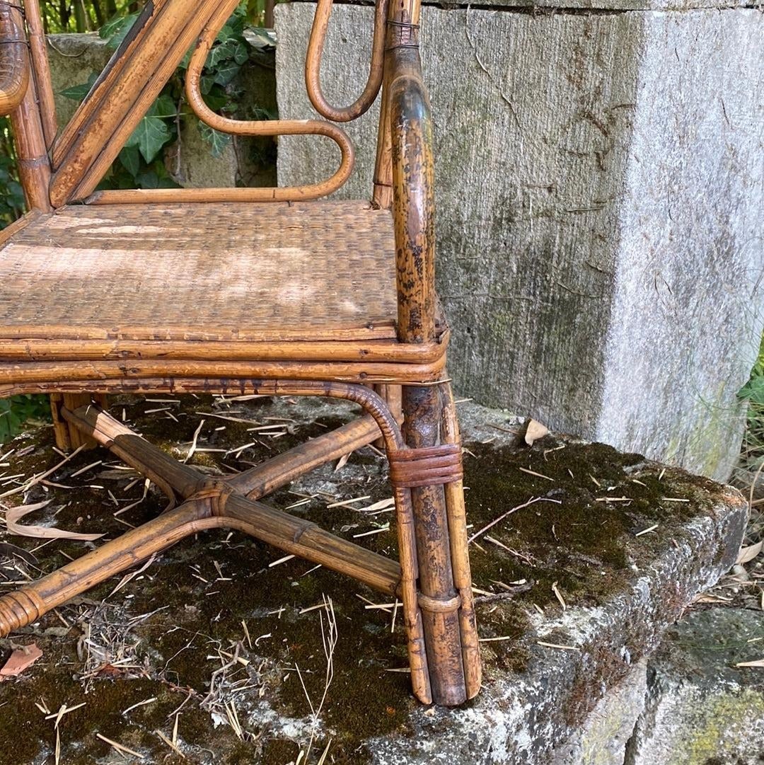 French Rattan Childs Chair - 3