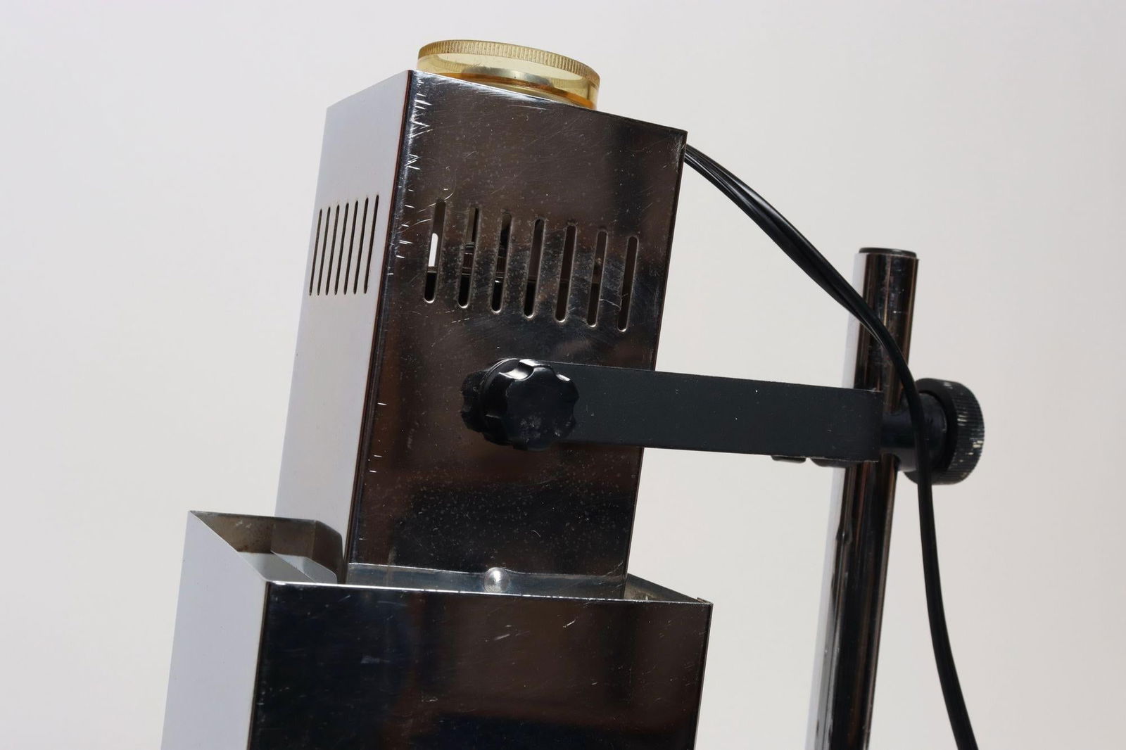 Vintage Koch & Lowy Chrome Adjustable Task / Table Lamp With Articulating Shade - 11