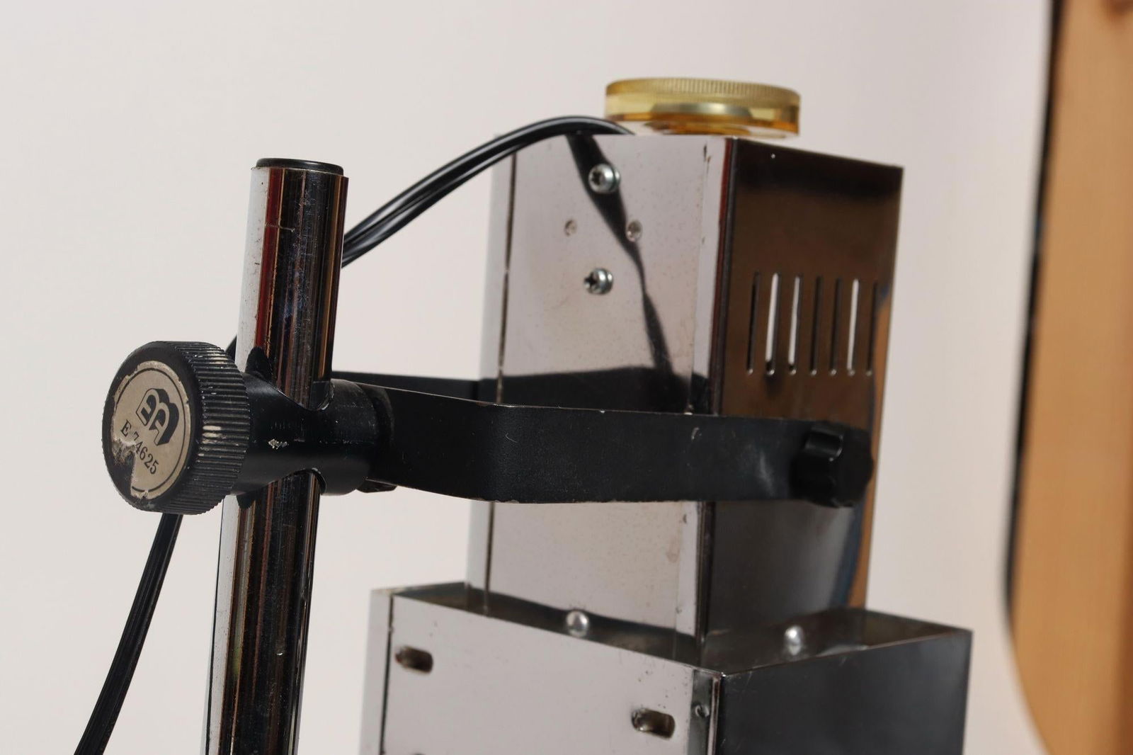 Vintage Koch & Lowy Chrome Adjustable Task / Table Lamp With Articulating Shade - 16