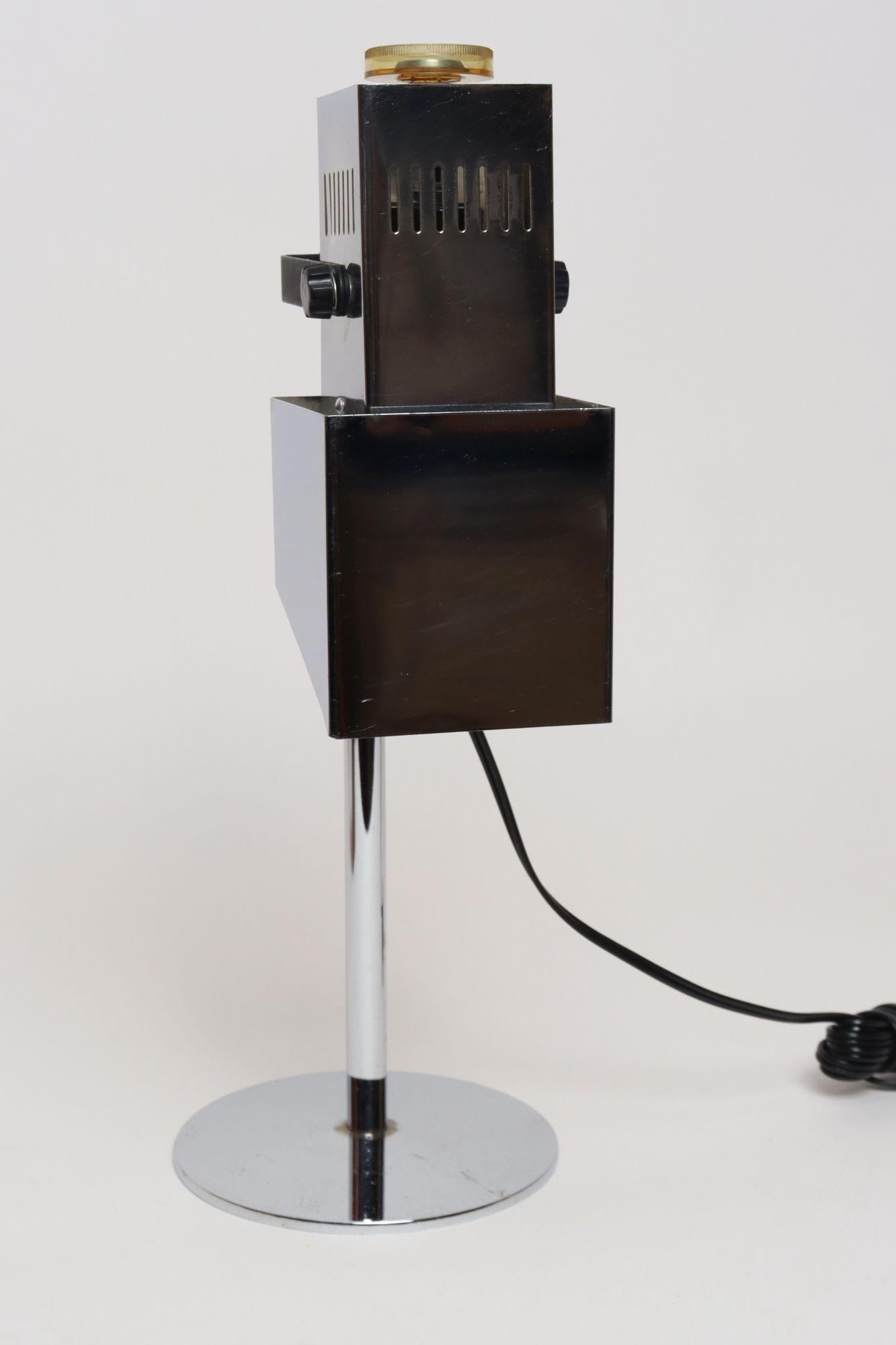 Vintage Koch & Lowy Chrome Adjustable Task / Table Lamp With Articulating Shade - 7