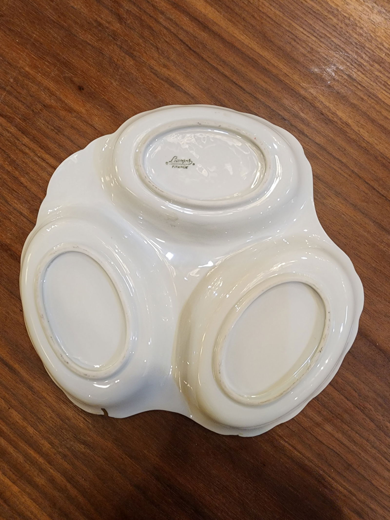 Beautiful Antique Sectioned Hand Painted Limoges Dish - 5