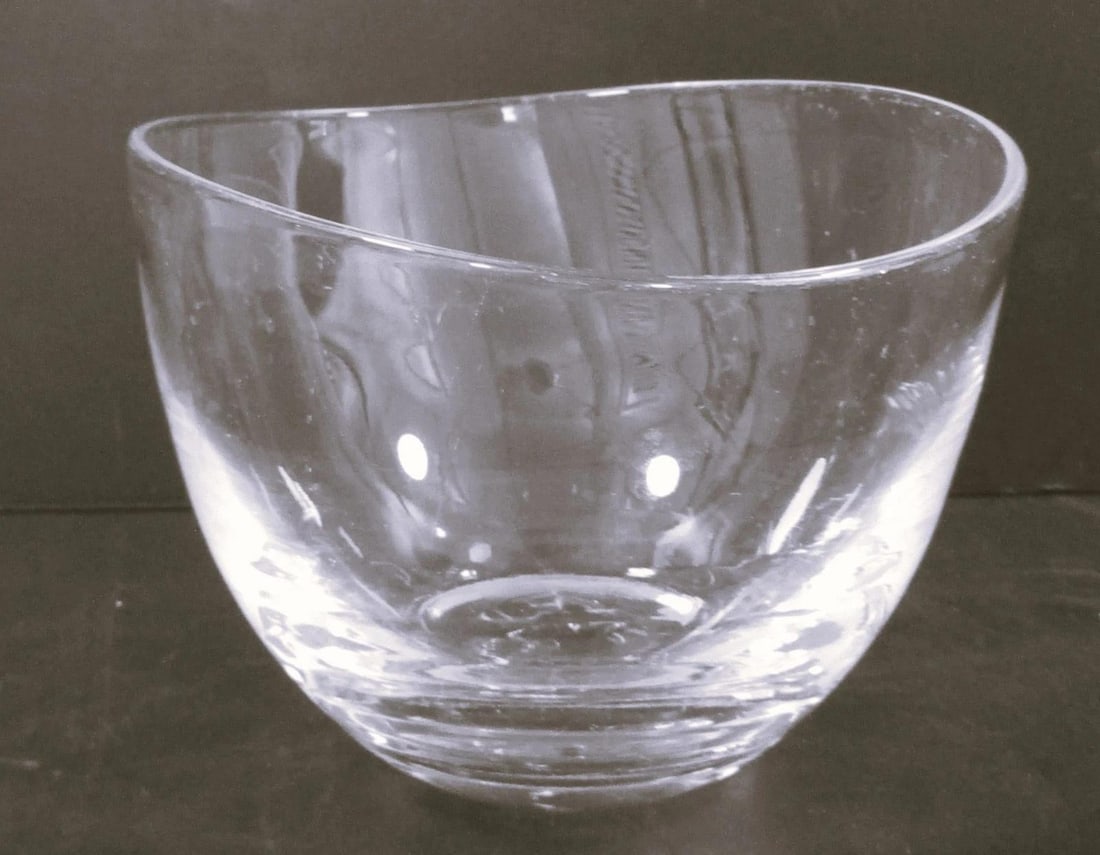 Simon Pearce Hand Blown Glass Barre Oval Bowls Set of 4 - 13