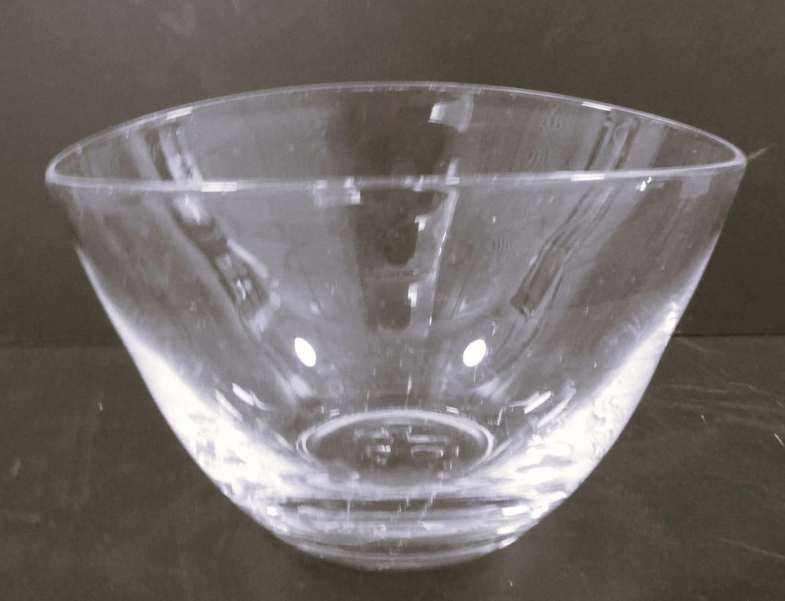 Simon Pearce Hand Blown Glass Barre Oval Bowls Set of 4 - 14