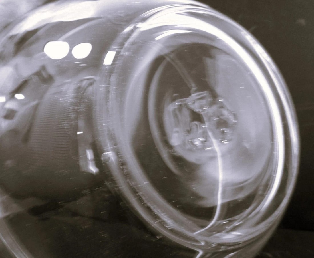 Simon Pearce Hand Blown Glass Barre Oval Bowls Set of 4 - 6