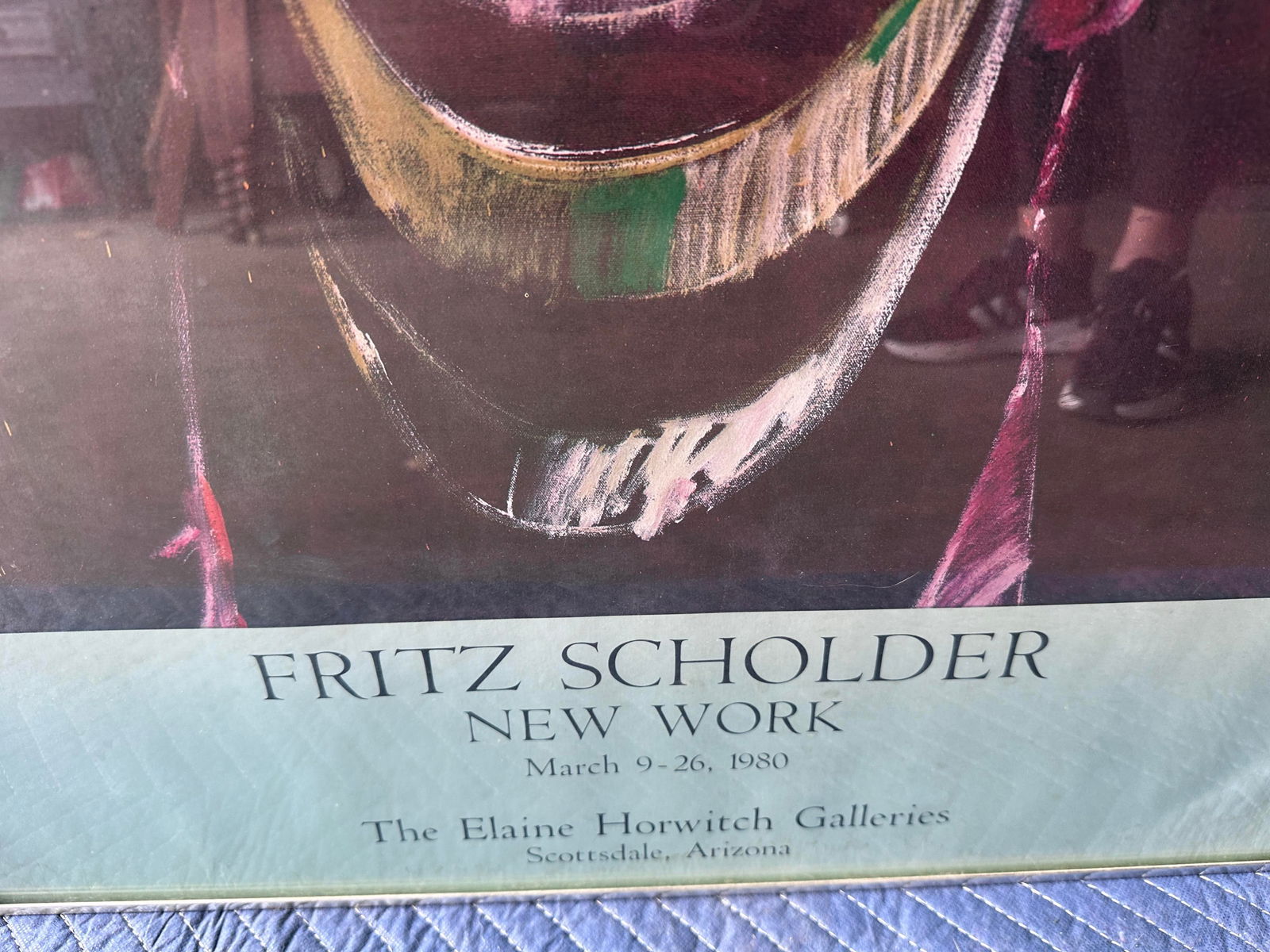 1980s Original Fritz Scholder "Sunset Indian" Gallery Show Poster - 5