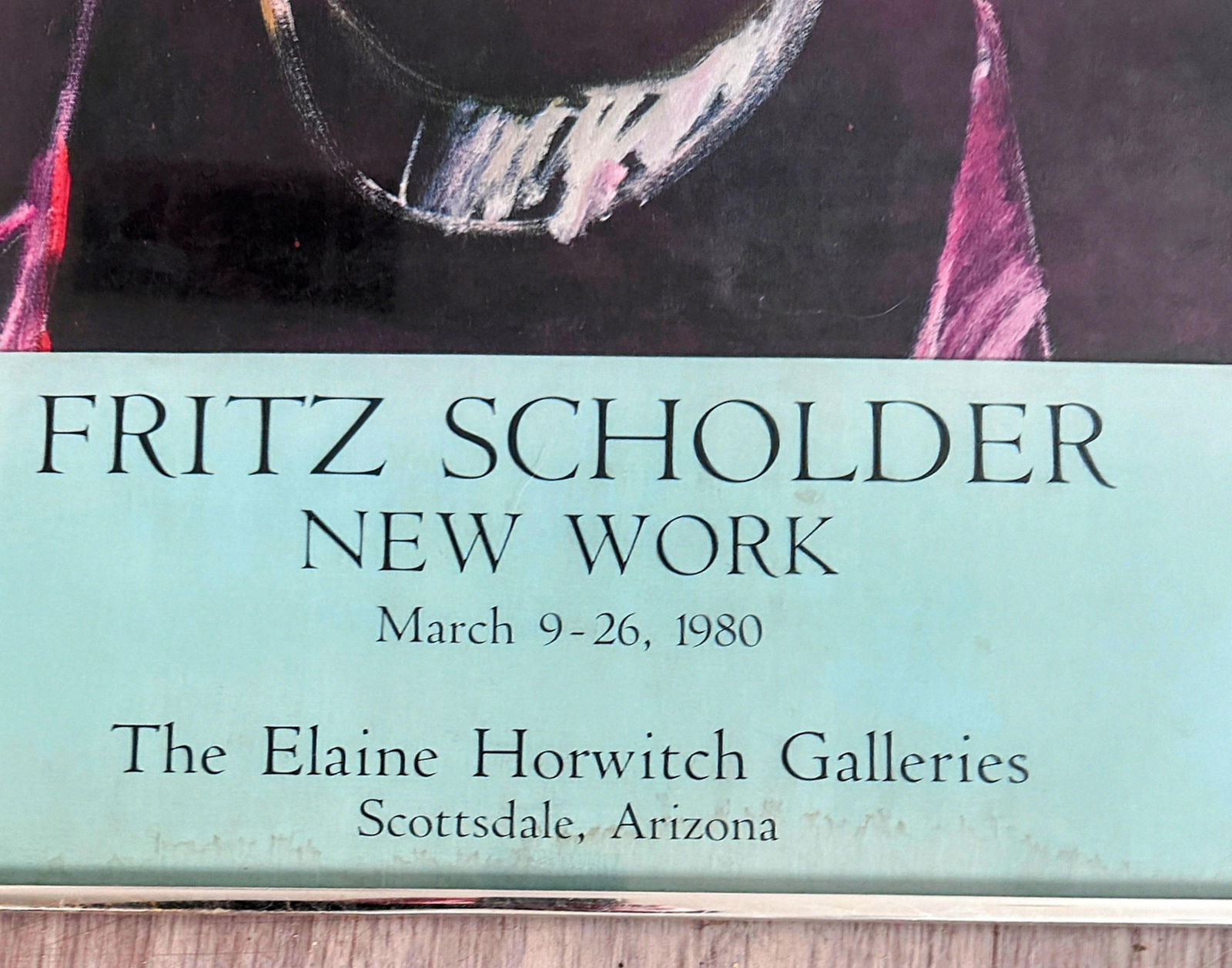 1980s Original Fritz Scholder "Sunset Indian" Gallery Show Poster - 7