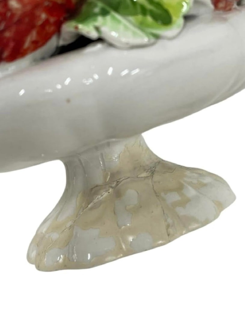 Vintage Italian Majolica Berry Topiary Centerpiece 7" - 3