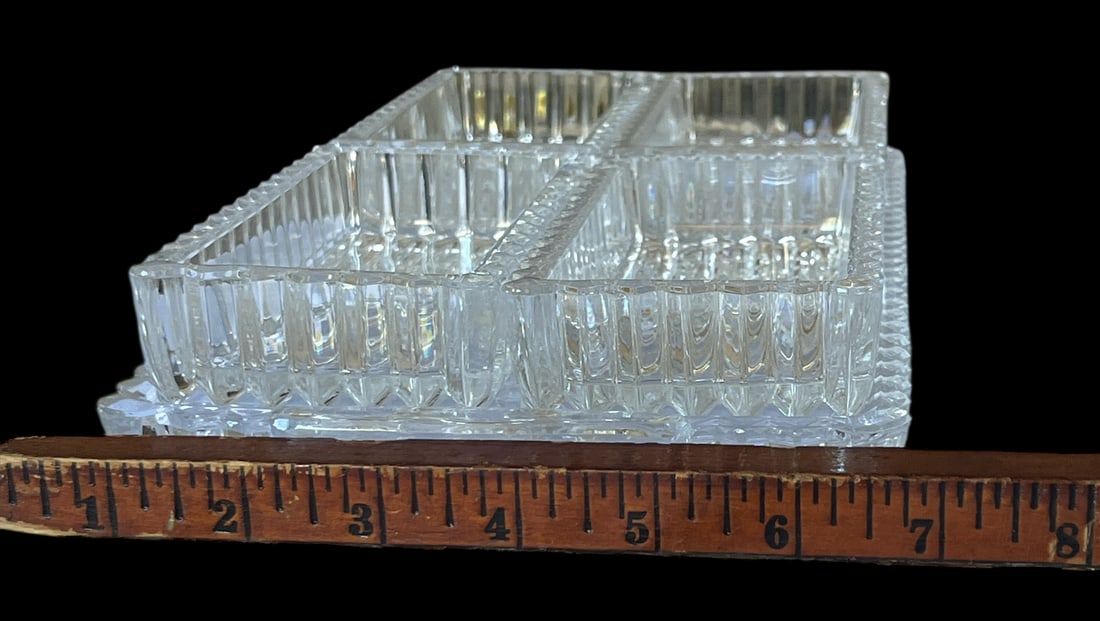 Mid 20th Century Mid 20th Century Indiana Glass "Colony Park" Ribbed Pressed Glass Relish Tray With - 13