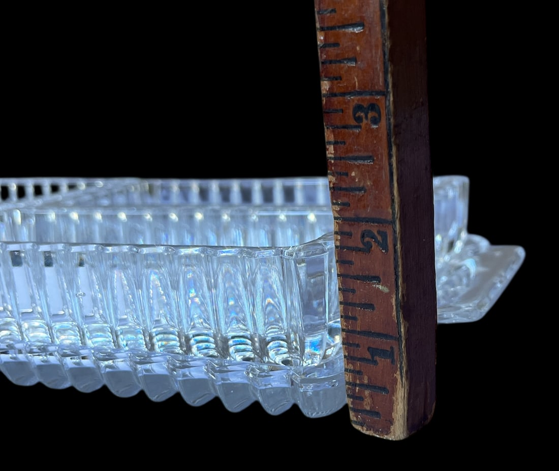 Mid 20th Century Mid 20th Century Indiana Glass "Colony Park" Ribbed Pressed Glass Relish Tray With - 14