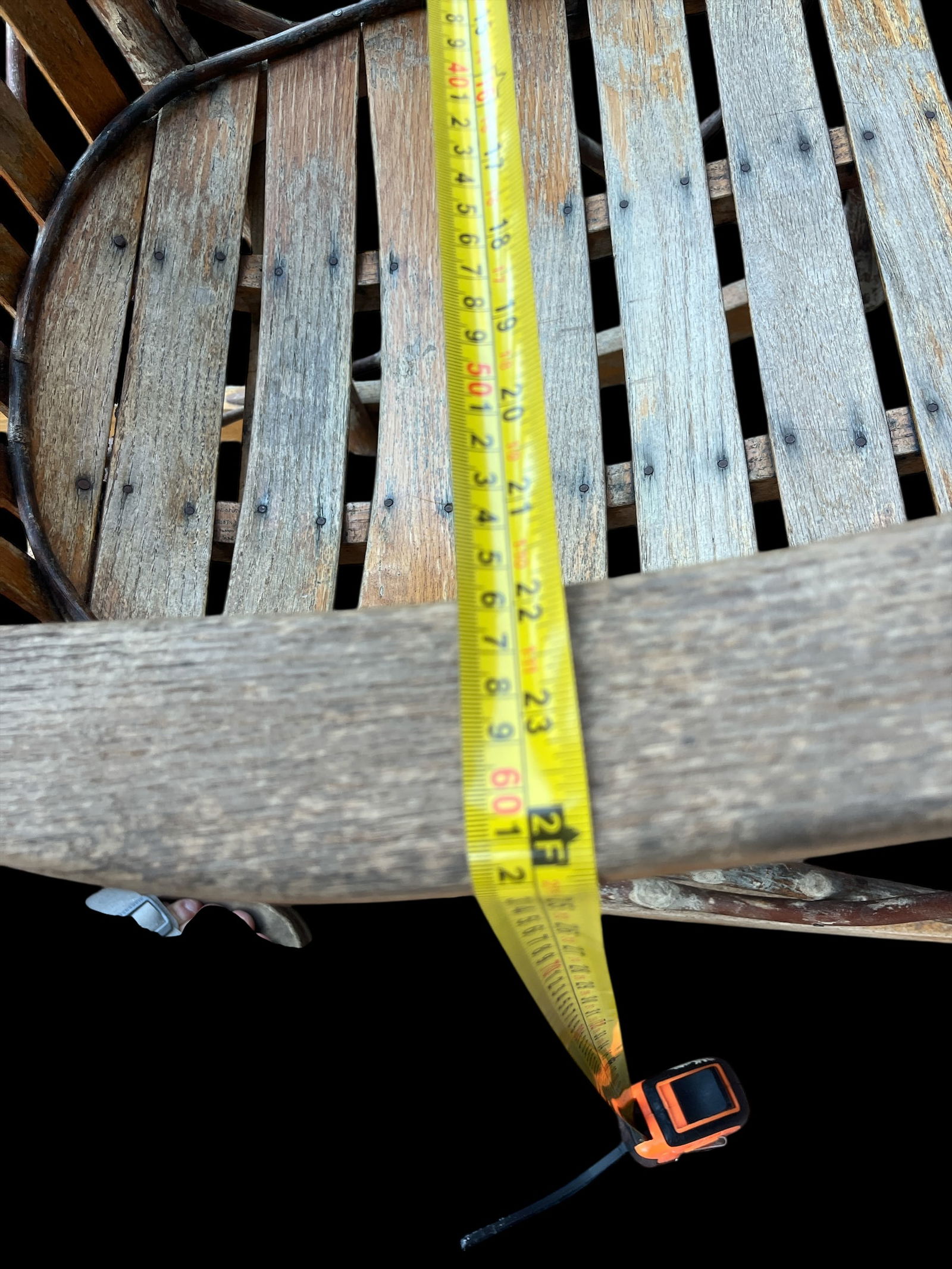 Vintage Amish Handmade Hickory & Oak Bentwood Rocking Chair - 12