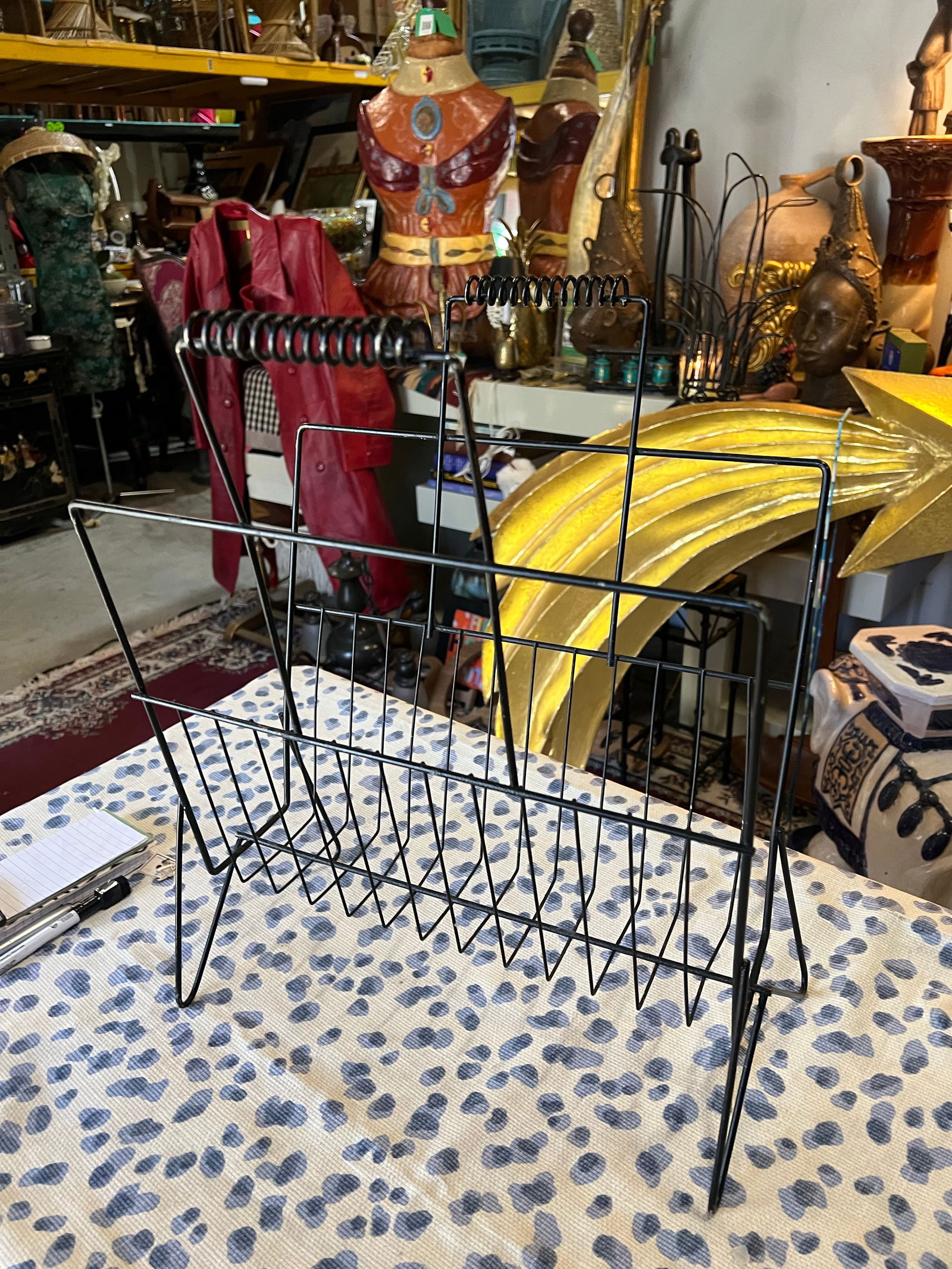 Vintage Mid-Century, Modern Magazine Rack - 3