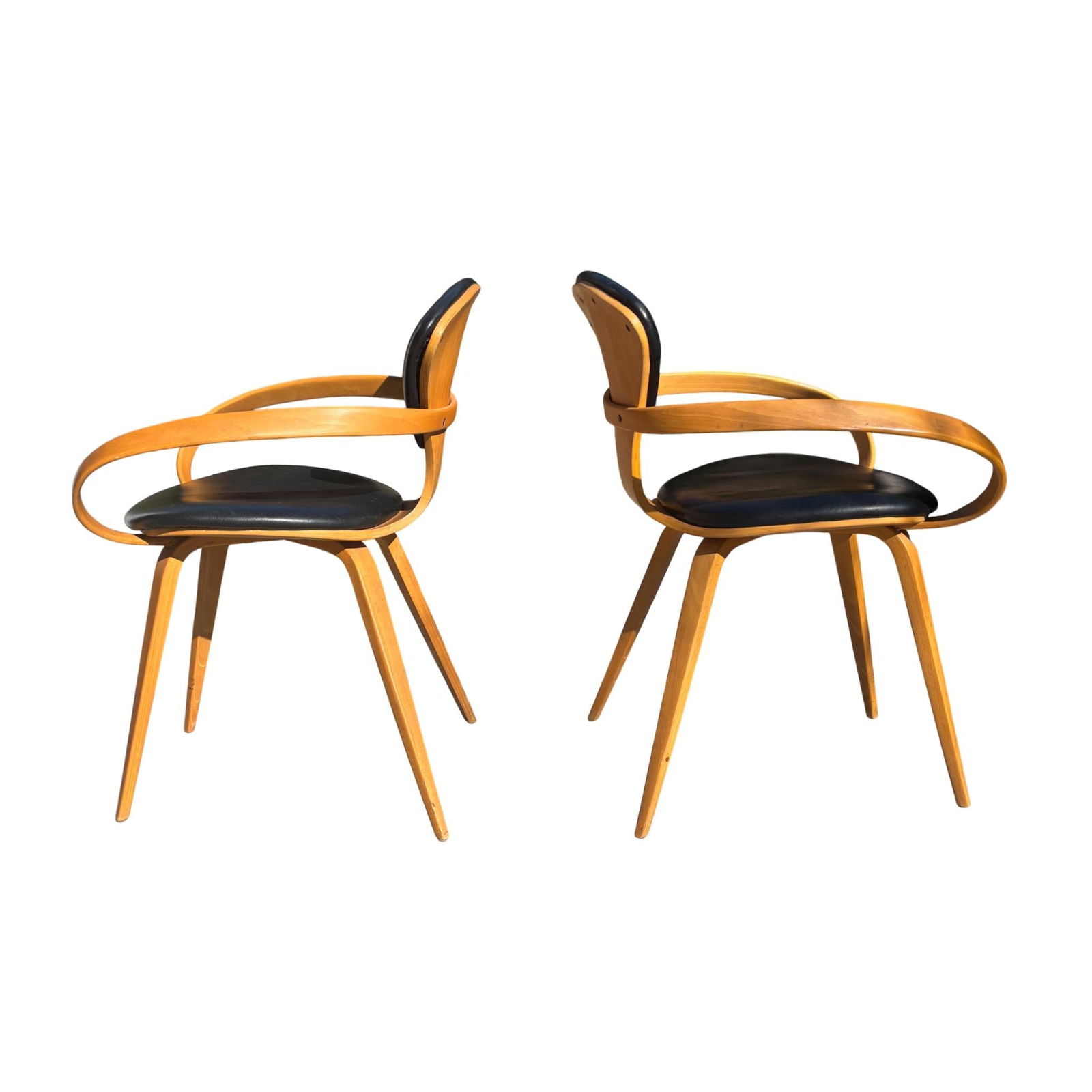 Norman Cherner for Plycraft Pretzle Arm Chairs - Pair - 3
