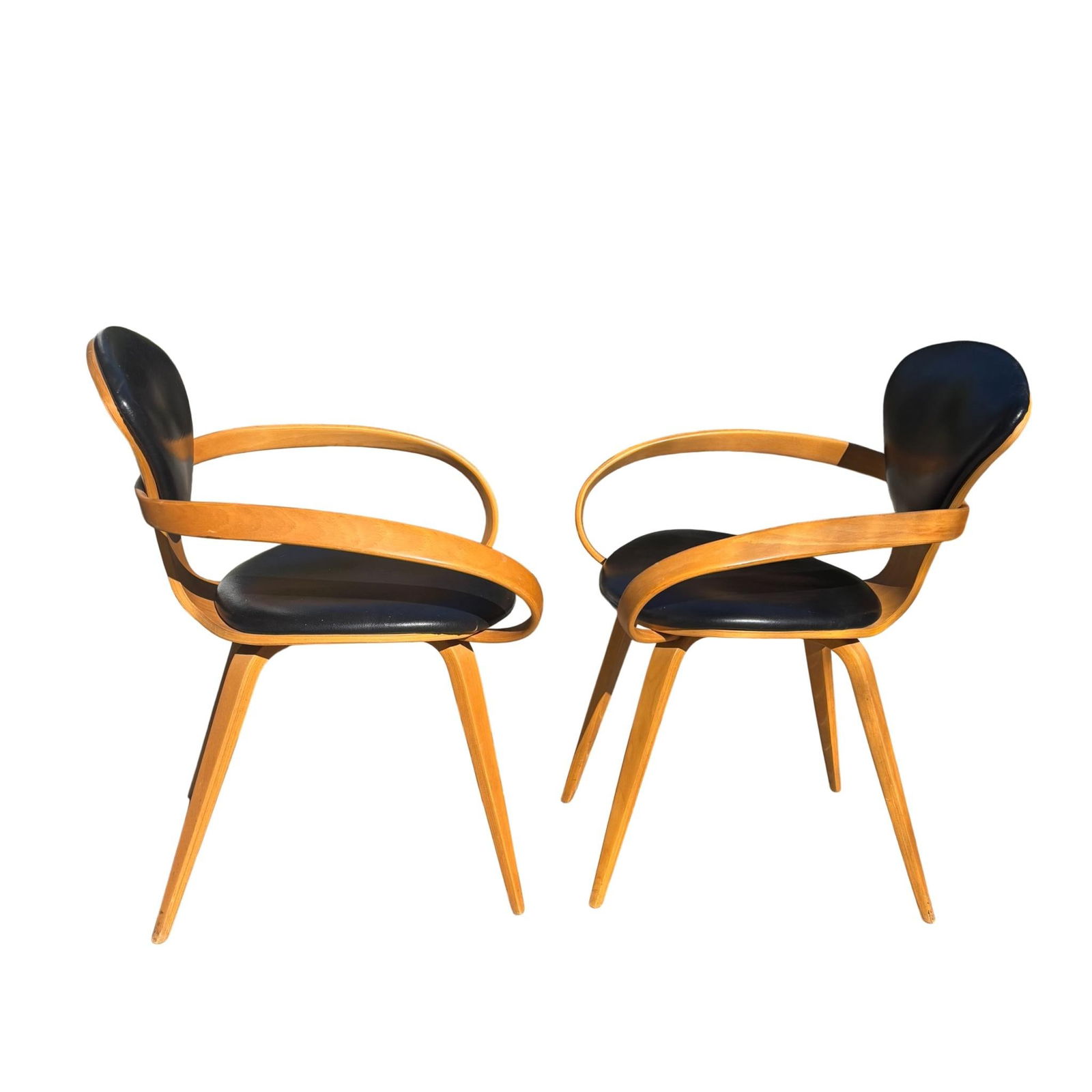 Norman Cherner for Plycraft Pretzle Arm Chairs - Pair - 7