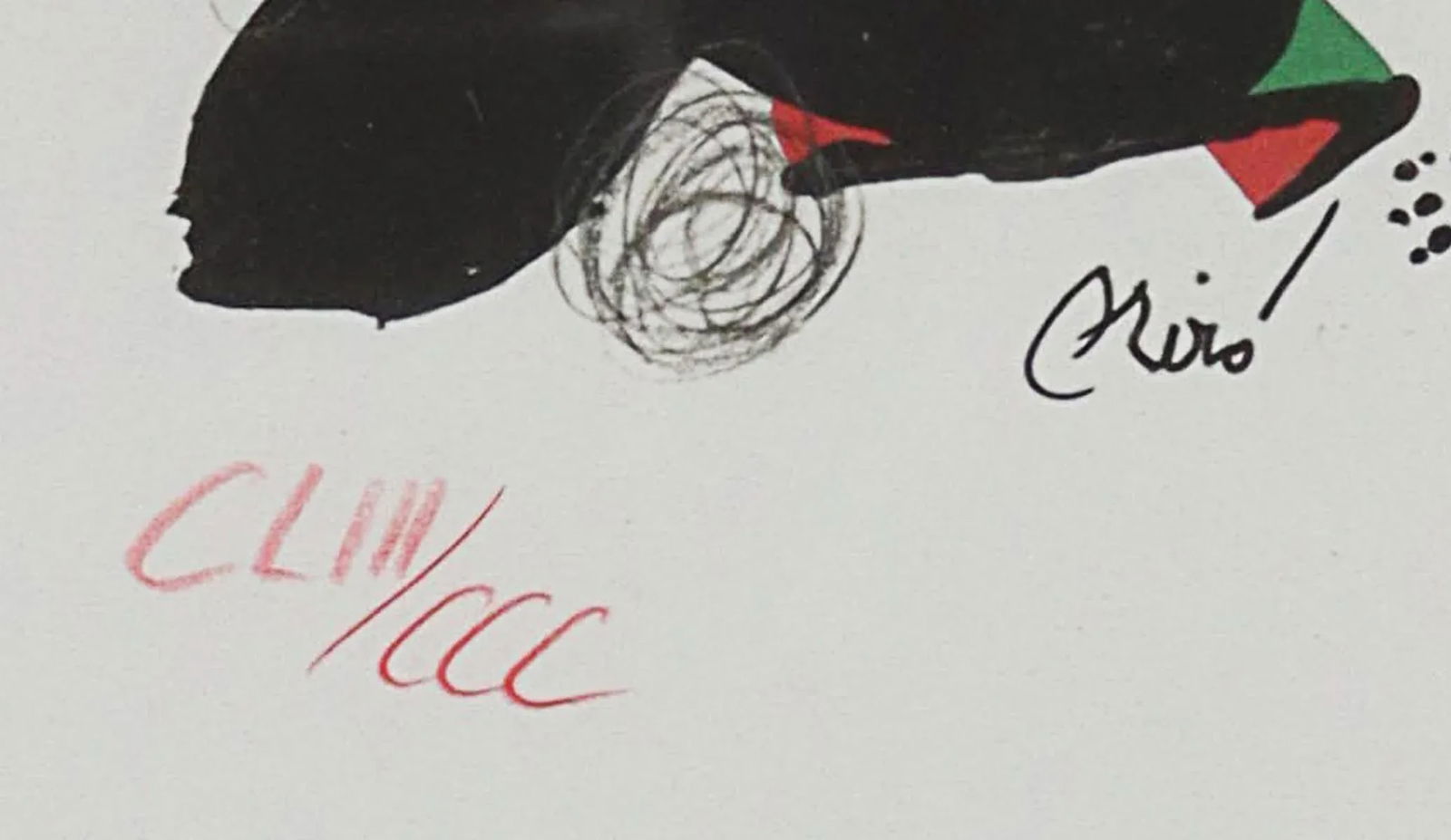 Original Signed Joan MirÃ³ "La Melodie Acide" Modernist Framed Lithograph - 3