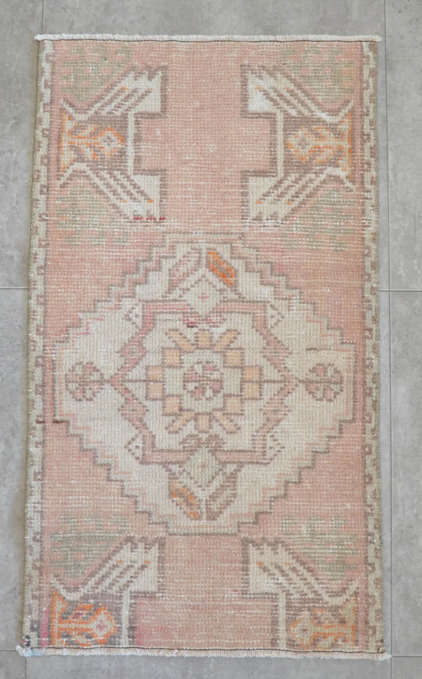 1970s Vintage Hand Knotted Small Rug - 3