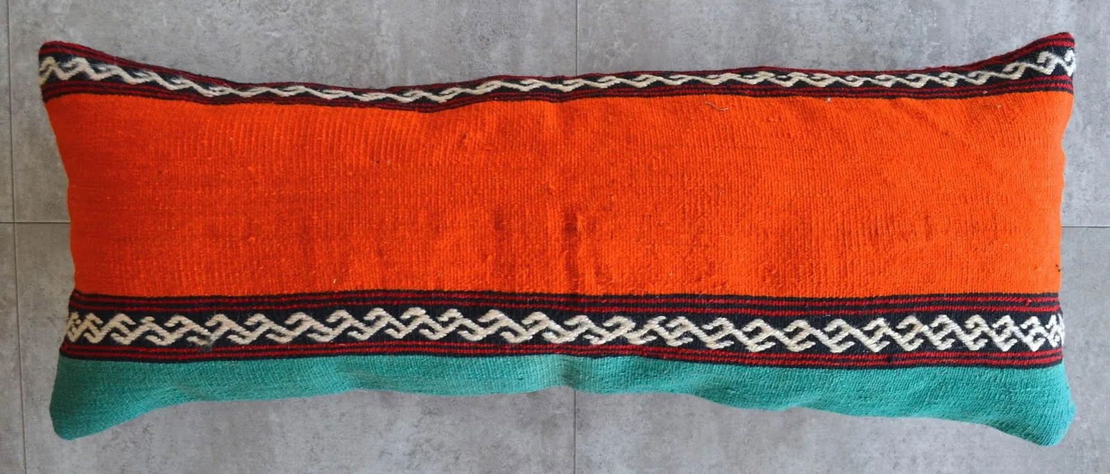 1970s Turkish Kilim Lumbar Pillow Cover - 8