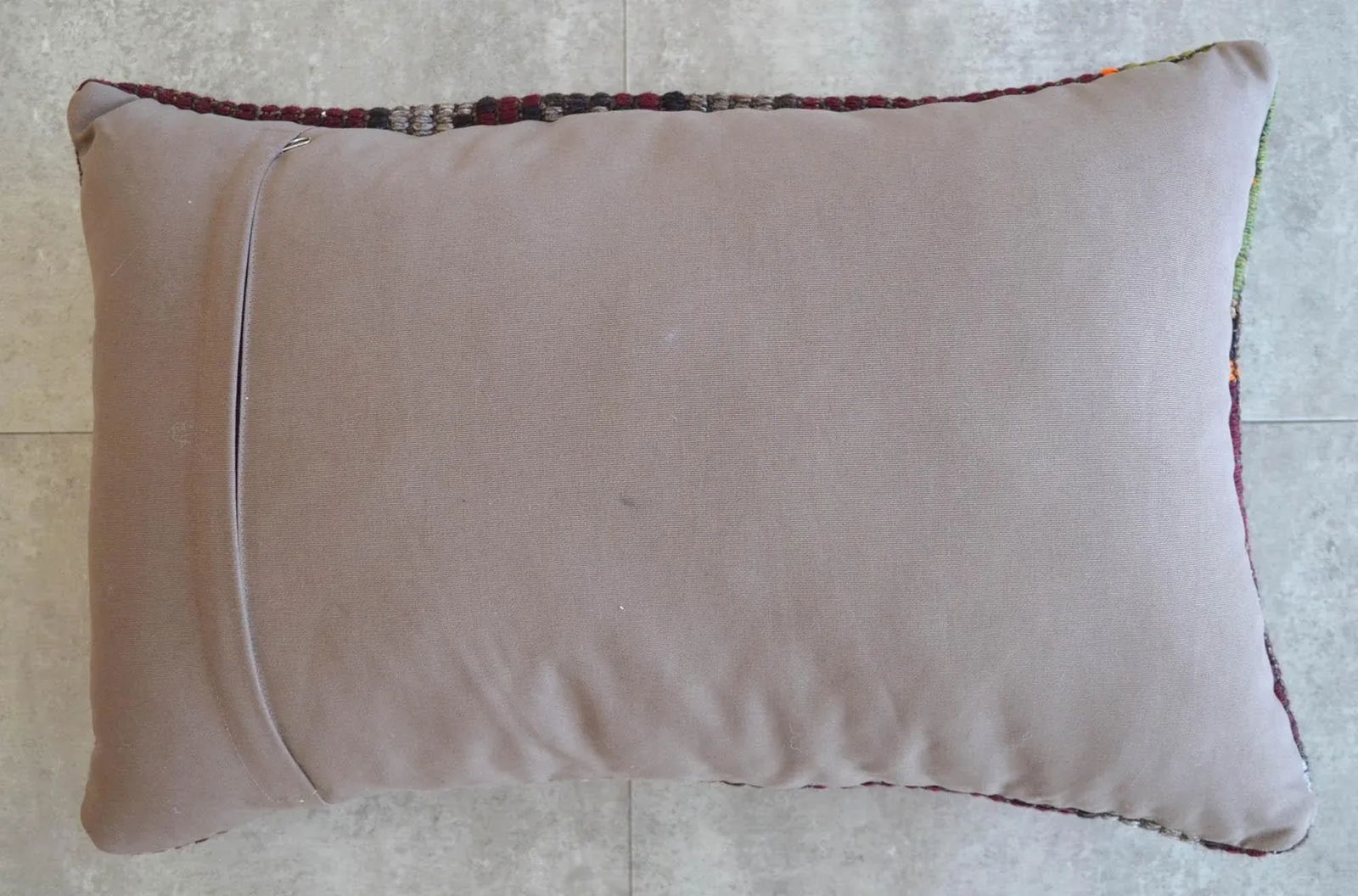 1970s Turkish Kilim Lumbar Pillow Cover - 7