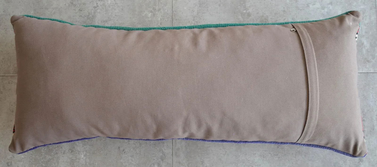1970s Turkish Kilim Lumbar Pillow Cover - 4