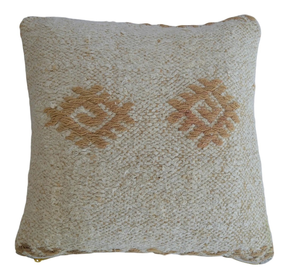 Hand-Woven Hemp Kilim Throw Pillow Cover (1 of 5)