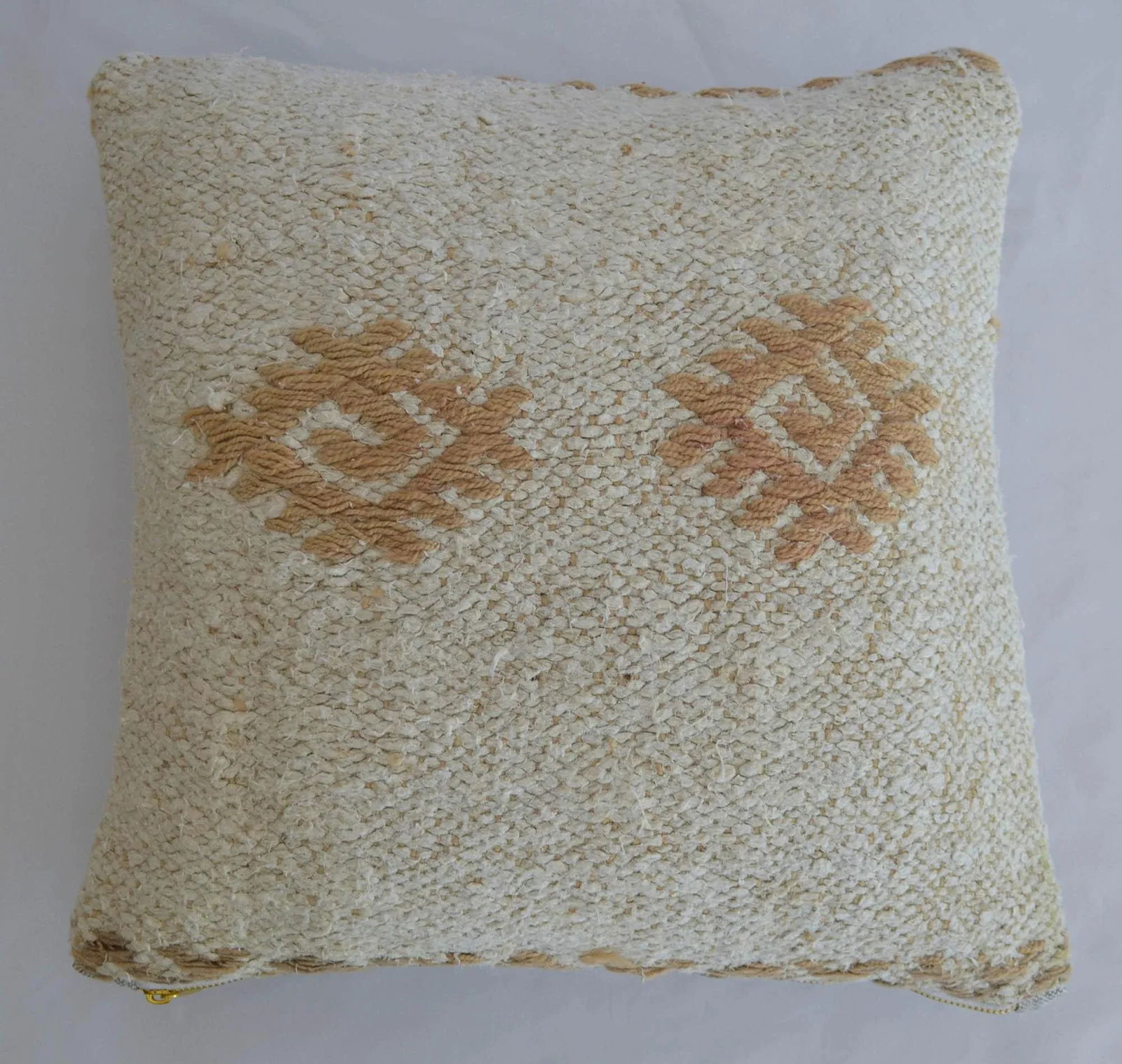 Hand-Woven Hemp Kilim Throw Pillow Cover - 5