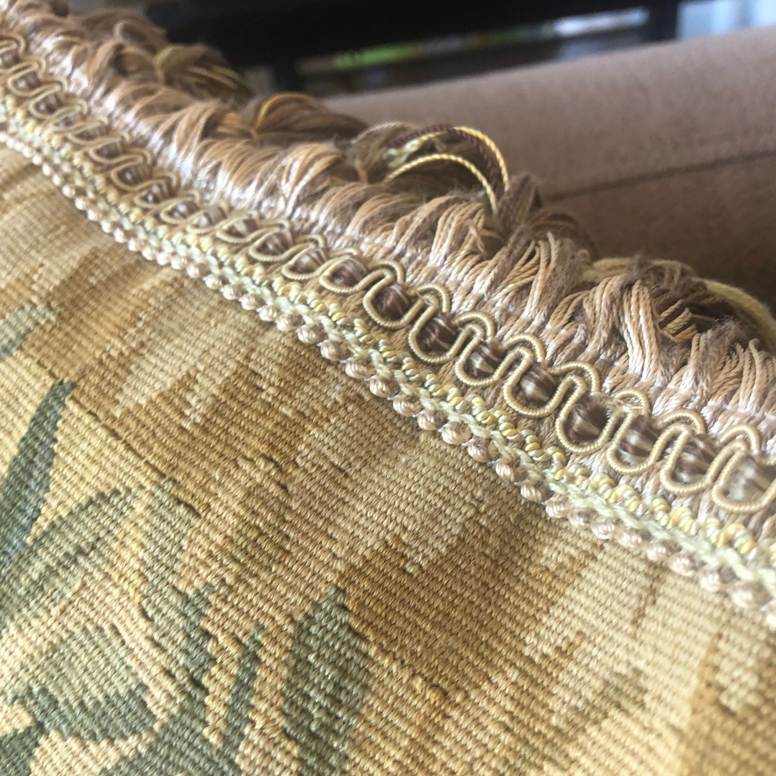 Vintage Recreated Mid 16th Century Hand-Woven Wool Tapestry Pillow - 8