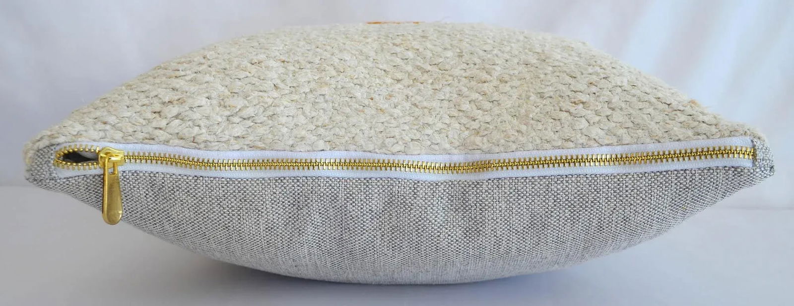 Vintage Primitive Pattern Turkish Kilim Rug Pillow Cover - 3