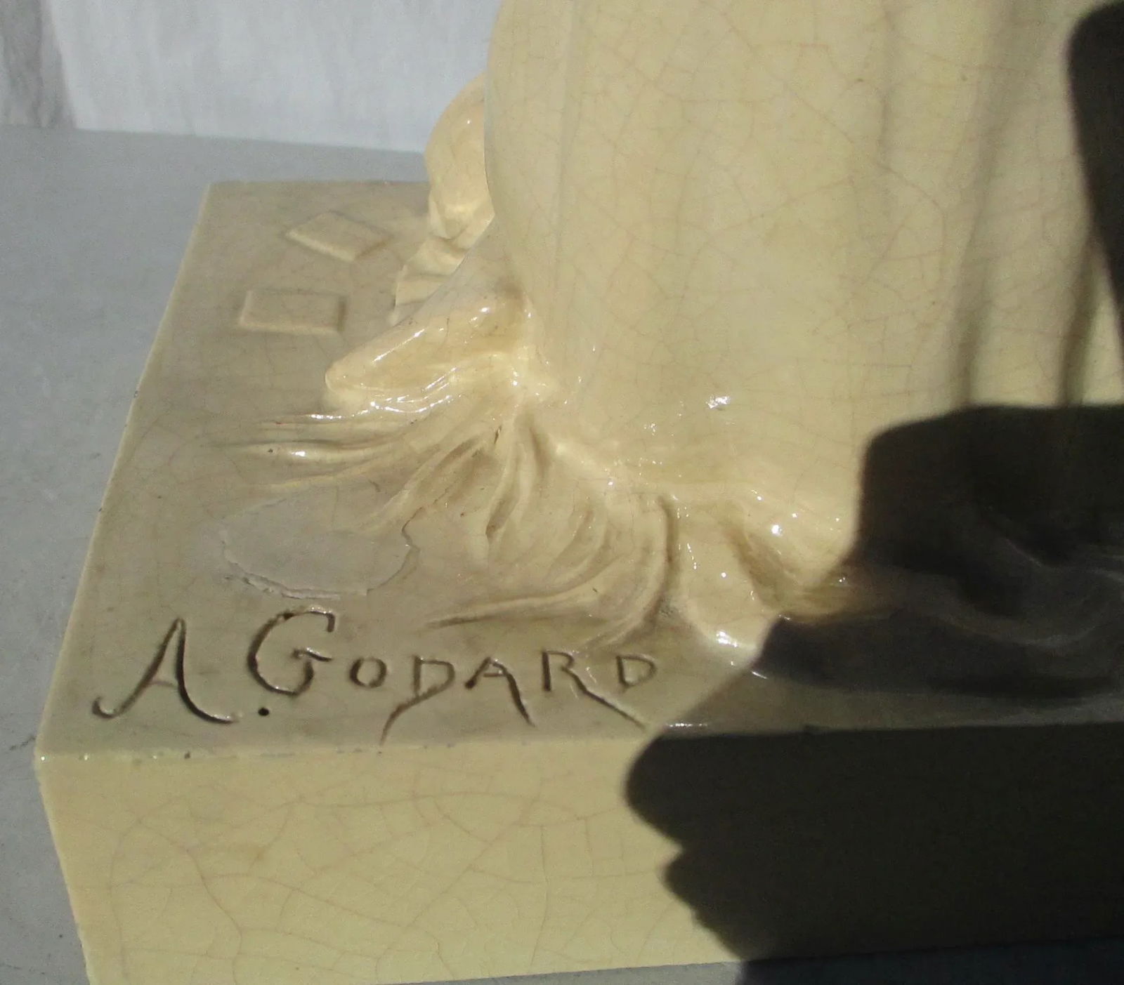 1930s Armand Godard French Faience Fortune Teller Figure - 6