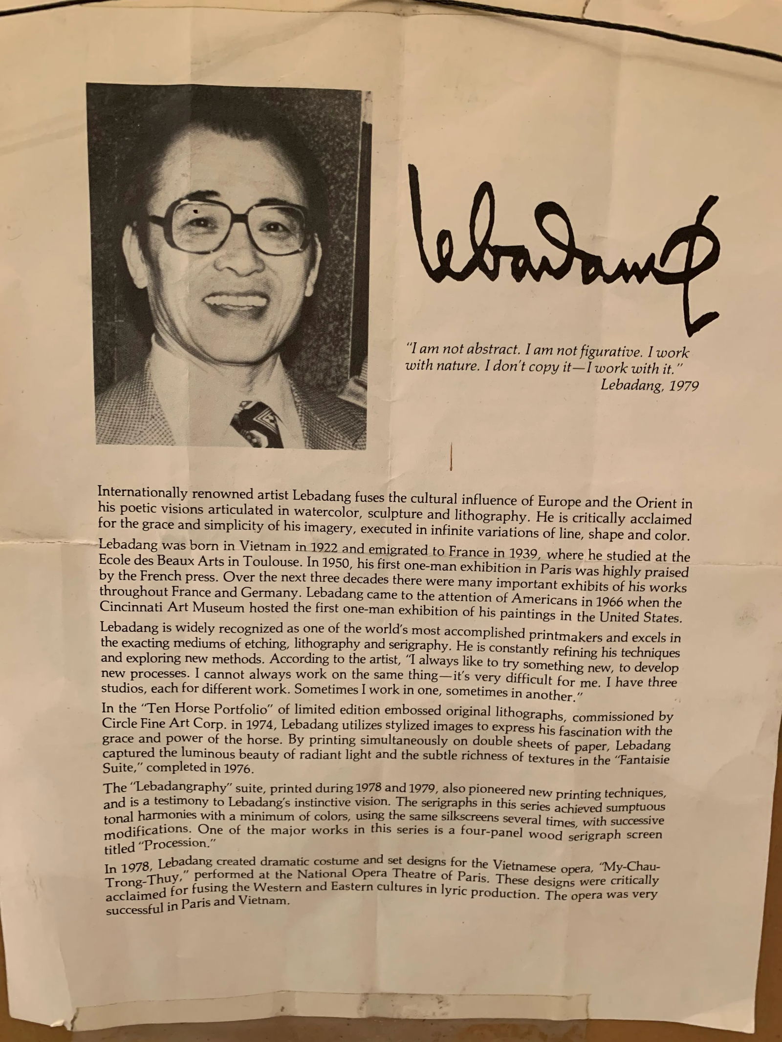 Original Vietnamese Signed Lithograph by Lebadang - 8