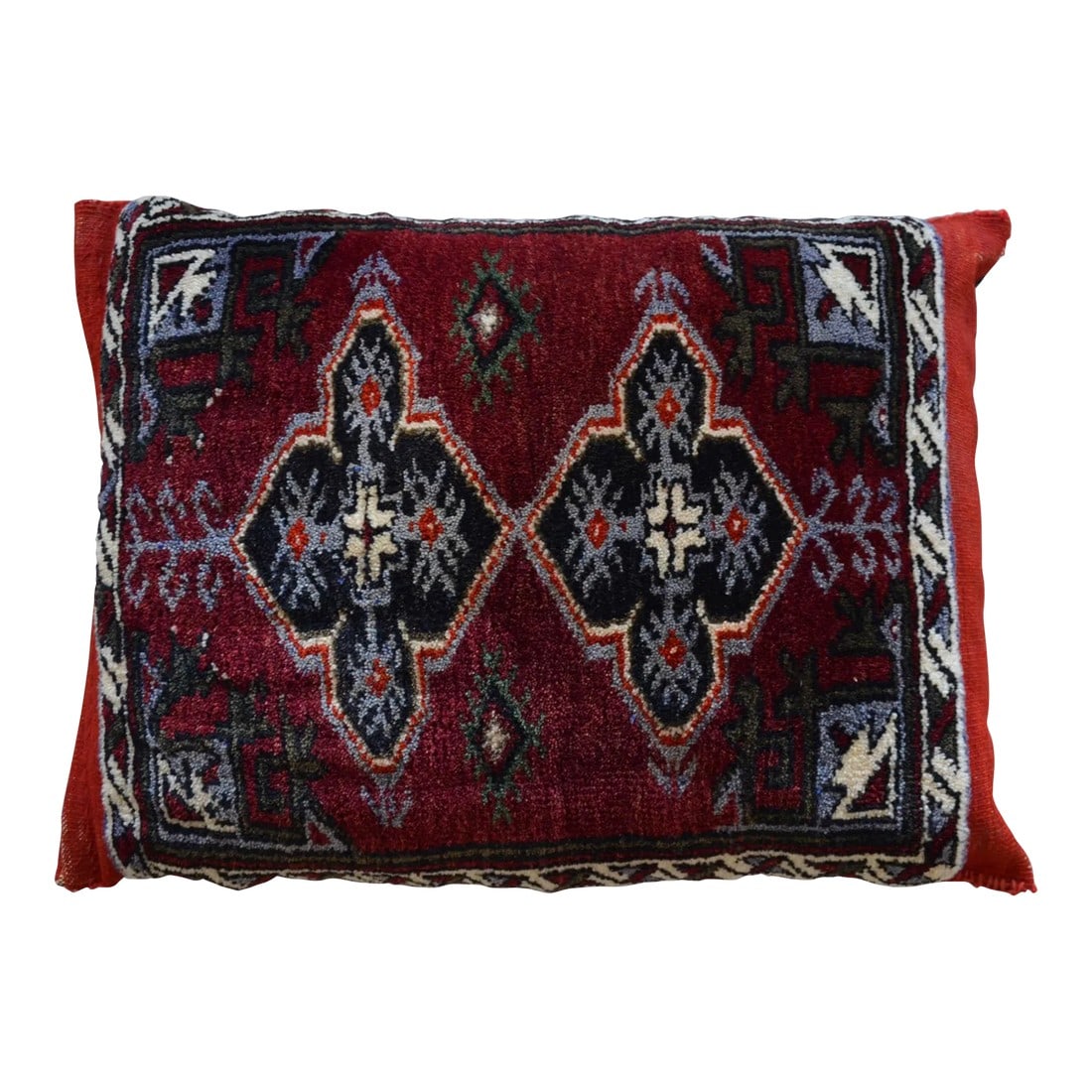 1960s Hand-Knotted Turkish Rug Pillow Cover (1 of 6)