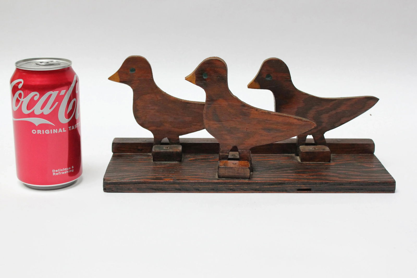 Hand-Carved Folk Art Flock of Baby Ducklings Sculpture - 6