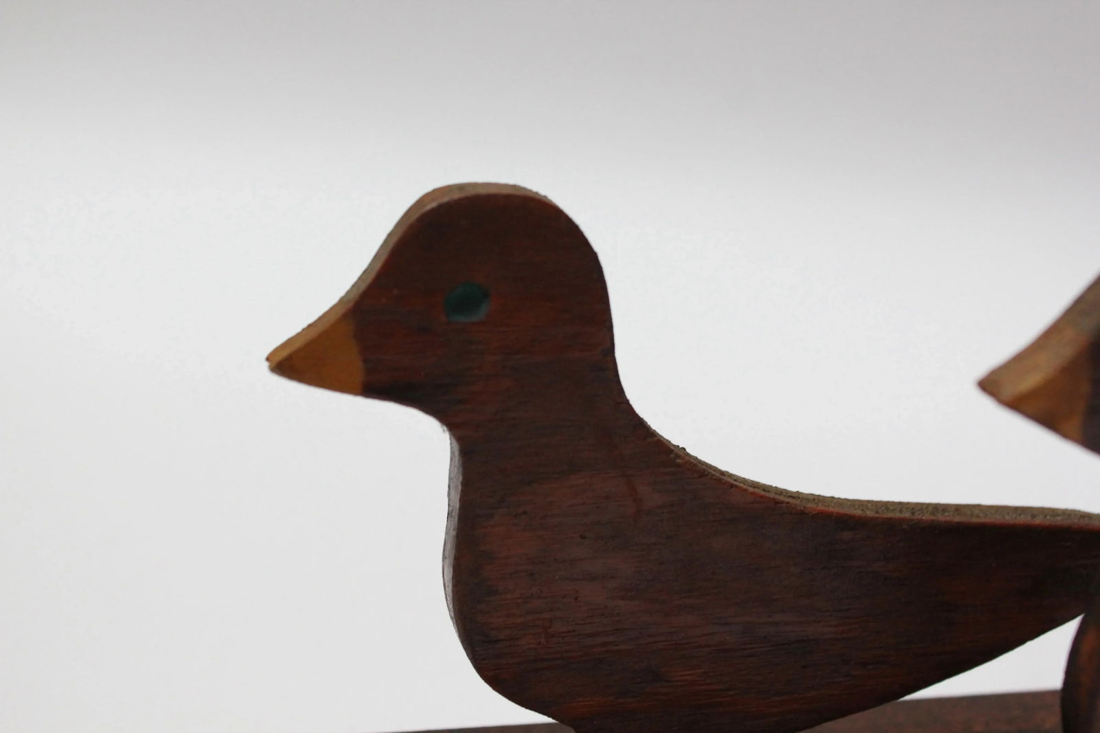 Hand-Carved Folk Art Flock of Baby Ducklings Sculpture - 8